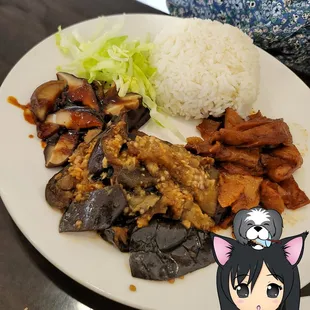 Rice plate special. Love, @eatoutthao