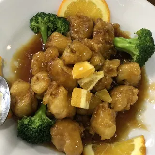 Orange Plant-Based Chicken