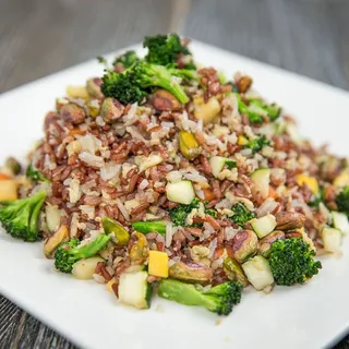 Fried Red Rice with Pistachio