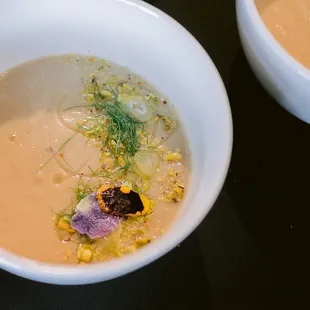 Roasted fennel and cauliflower soup