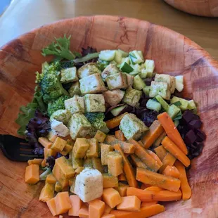 The sauteed tofu bowl with cilantro serrano dressing