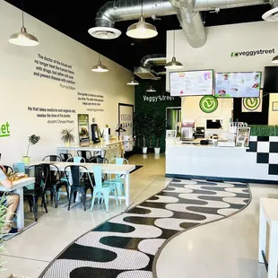 interior, sushi and sashimi