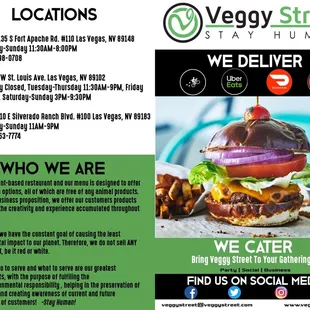 Who We Are; Locations; Hours