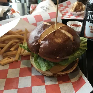 Falafel Cheeseburger