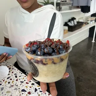 PB &amp; Jelly Oatmeal Bowl