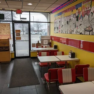 the interior of a restaurant