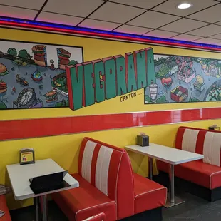 the interior of a restaurant