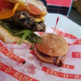 Cajun Black Bean Burger Combo