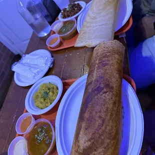 GOBI MANCHURIAN DOSA (V) and MYSORE MASALA DOSA(V/GF)