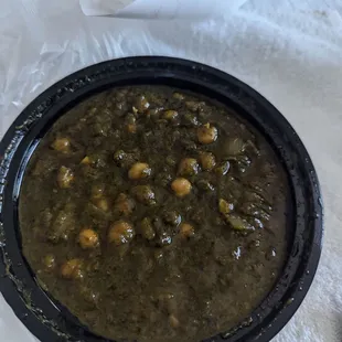 Saag chana
