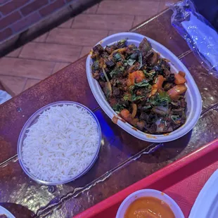 bhindi dopiyaza (okra)