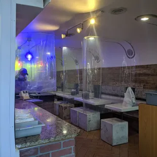Post Covid changes - plastic partitions and contactless pick up