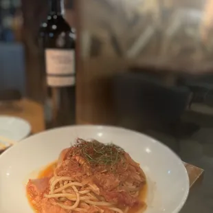 Crab And Scallion Arrabbiata ($27)