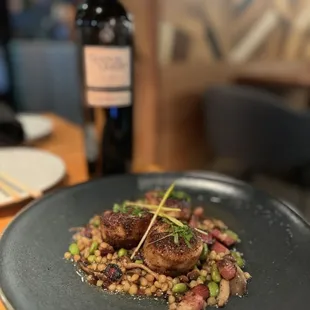 Porcini Crusted Diver Scallops