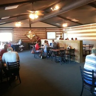 2nd dining room side away from the bar.