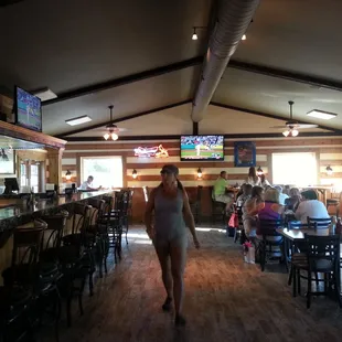 Dining area on the bar side.