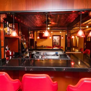 the bar