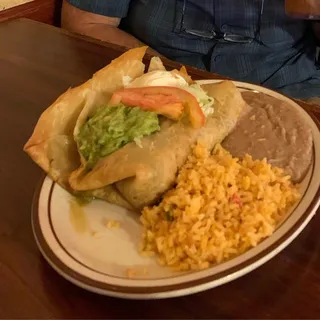 Chile Verde Chimichanga Tuesday and Wednesday Lunch Special