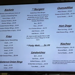 Lunch Menu July 2021