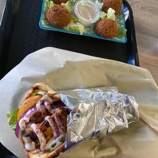 Chicken Shish Kabab Pita.  Fantastic!