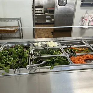 The salad bar