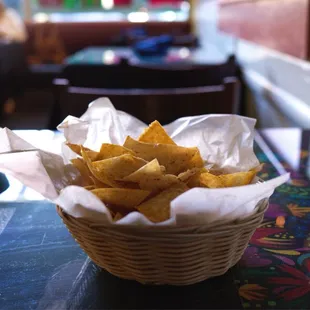 a basket of tortillas