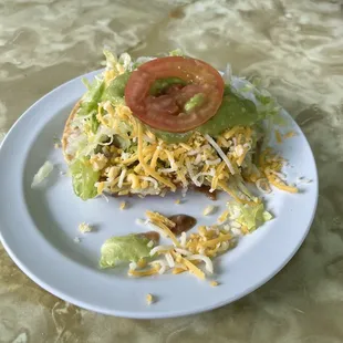 Dinner tostada appetizers