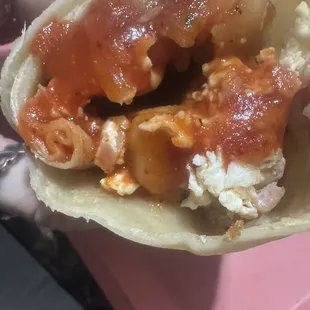 Salsa added to spice it up and make it even better!