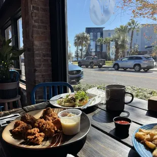 Cajun Chicken bites, Avocado toast and the St John's River.