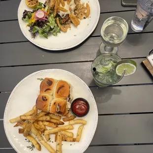 Chicken Salad Sliders, Blackened Chicken, Mojito, &amp; Wine.... Yum!!