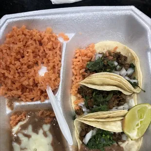 Tacos platter