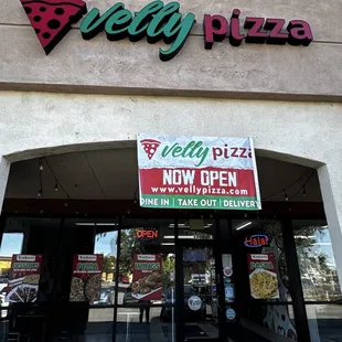 Velly pizza it's open now