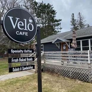 the front of the restaurant