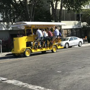Saw the Velocipede Tours on the streets of Jack London Square in Oakland.