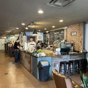 Counter and employees