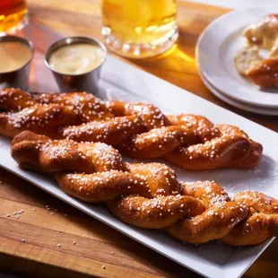 pretzels and beer