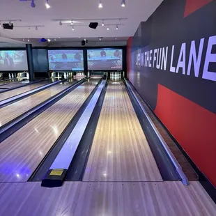 bowling lanes