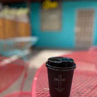 Iced oat milk latte with sweetened condensed milk