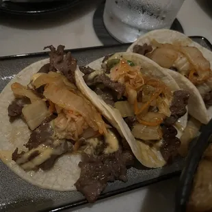 Rib eye tacos
