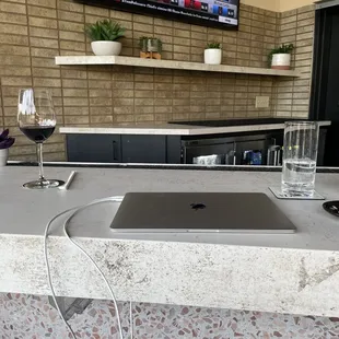 Power outlets to charge phones laptops