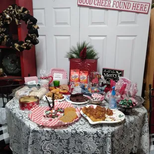 Open House treat tables!