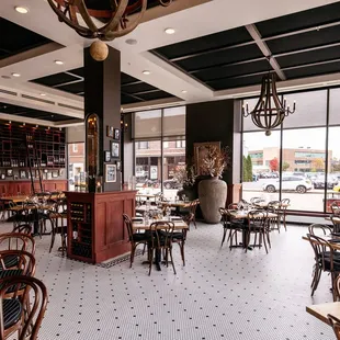 the interior of a restaurant