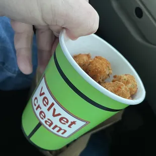 Fried Cheddar Balls.