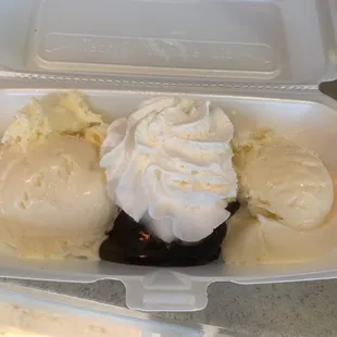Bodacious Brownie with Vanilla Ice Cream
