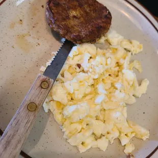 Turkey sausage and egg whites