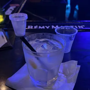 Tito's with tonic and lemon