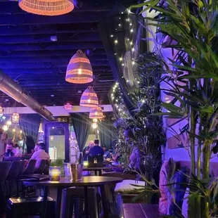 A view from the small bench seating