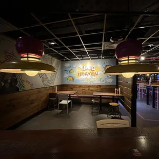 Inside seating options