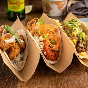 chicken wings and fried chicken, food