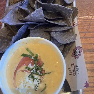 Red curry coconut queso (GF) **